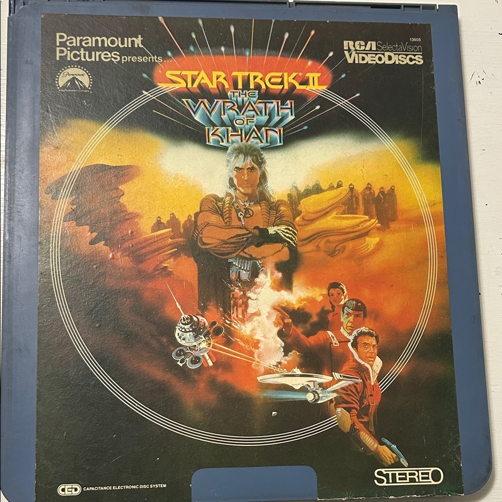 Star Trek II 2: The Wrath of Khan (1982) RCA Selectavision Video Disc CED Vtg
